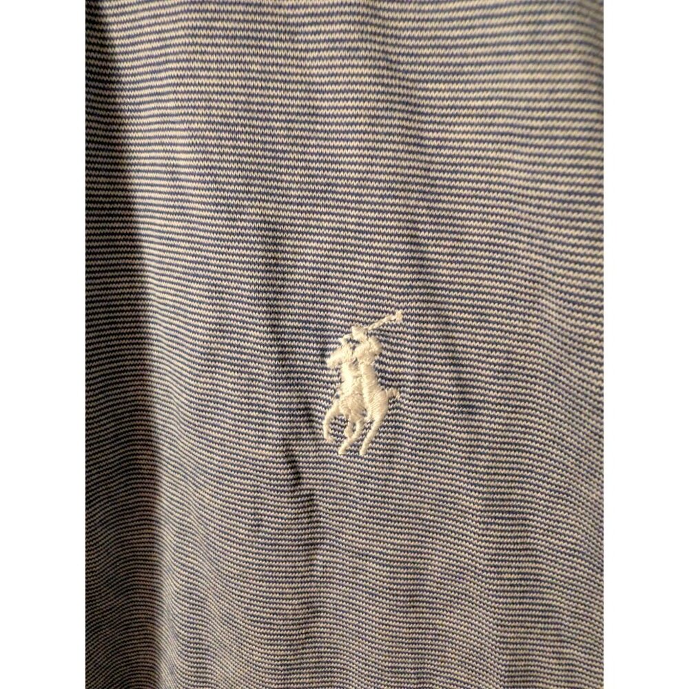 Polo Golf Ralph Lauren Men’s Polo Shirt XL Blue Striped Short Sleeve Pima Cotton - Picture 3 of 9